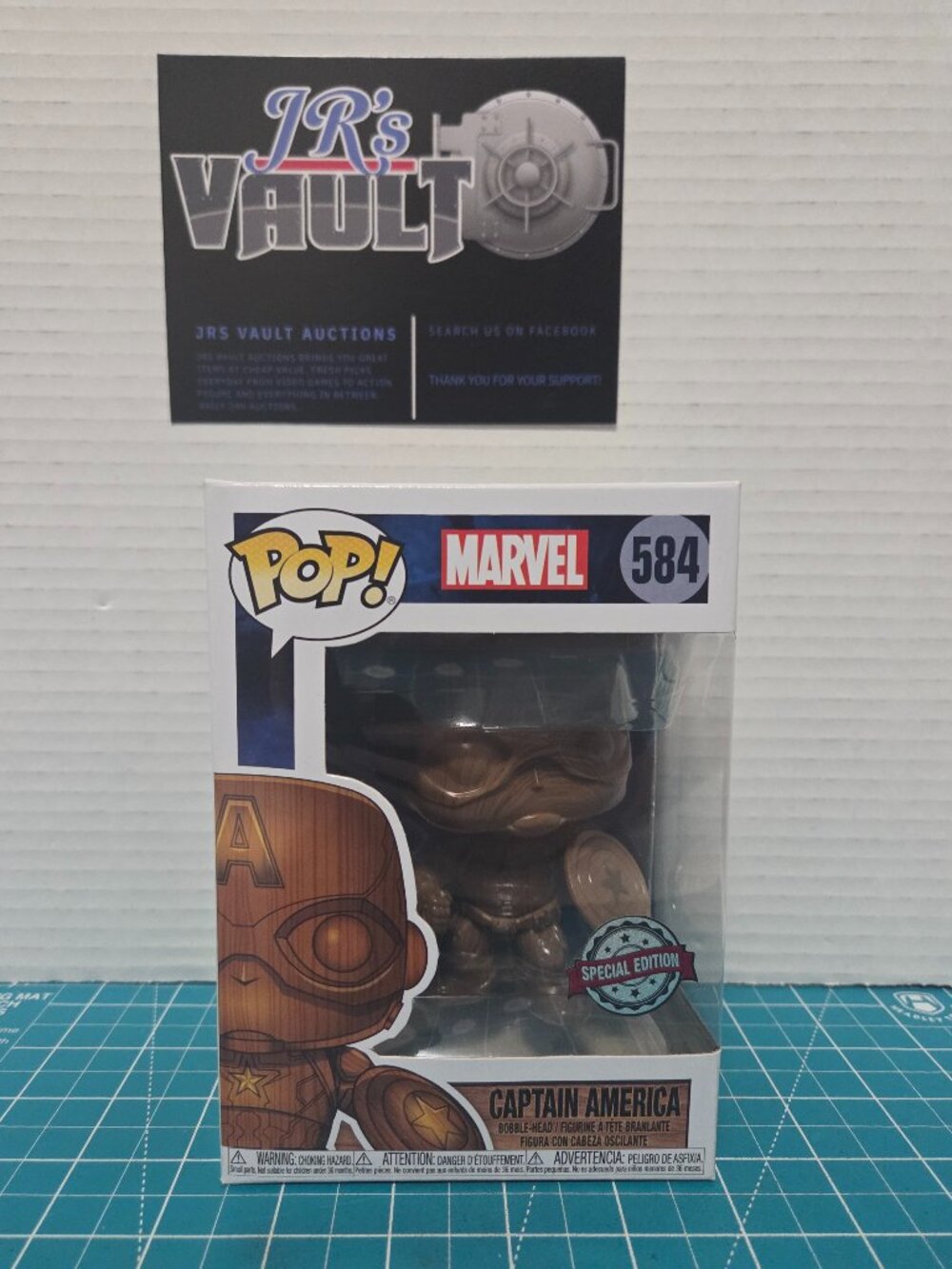 Funko POP Marvel Captain America Wood Special 584 Vinyl Figure